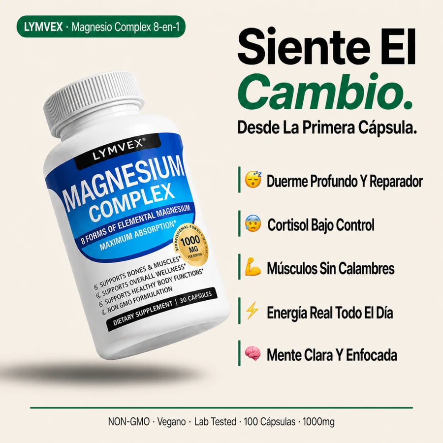 Lymvex Magnesium™ | Menos Tensión, Más Energía Real · 60 Capsulas 6
