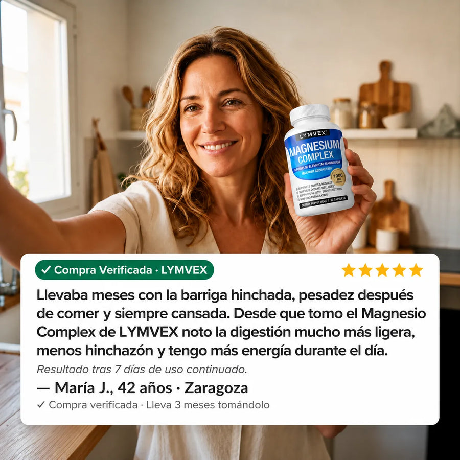 Lymvex Magnesium™ | Menos Hinchazón, Más Energía Real · 90 Cápsulas 9