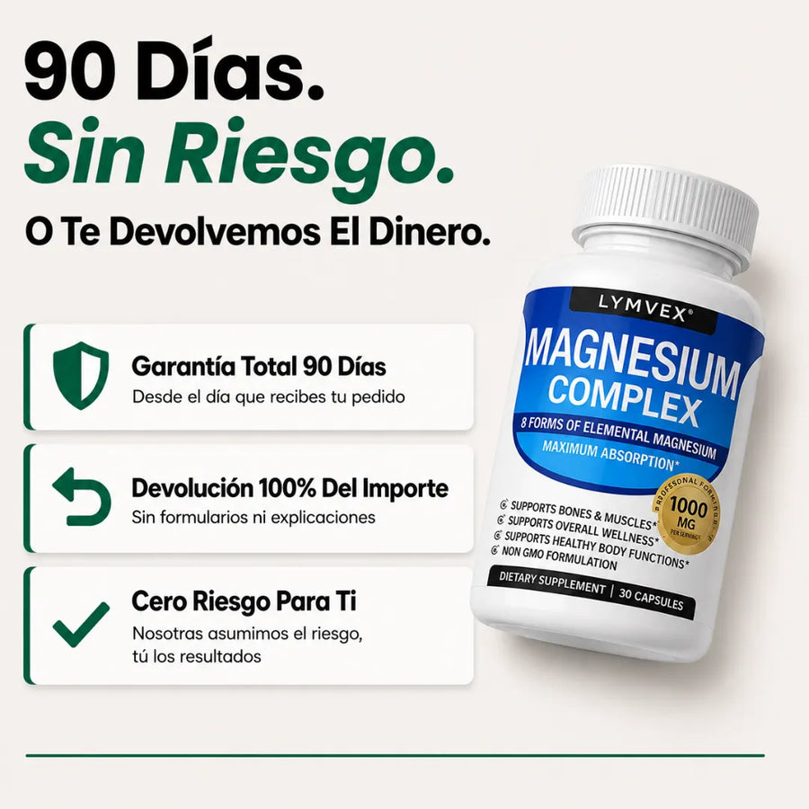 Lymvex Magnesium™ | Menos Hinchazón, Más Energía Real · 90 Cápsulas 5