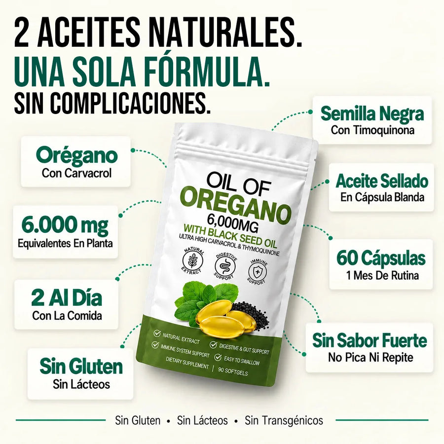 Lymvex Orégano™ - Aceite de Orégano + Semilla Negra 7