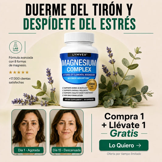 Lymvex Magnesium™ | Menos Tensión, Más Energía Real  · 60 Capsulas