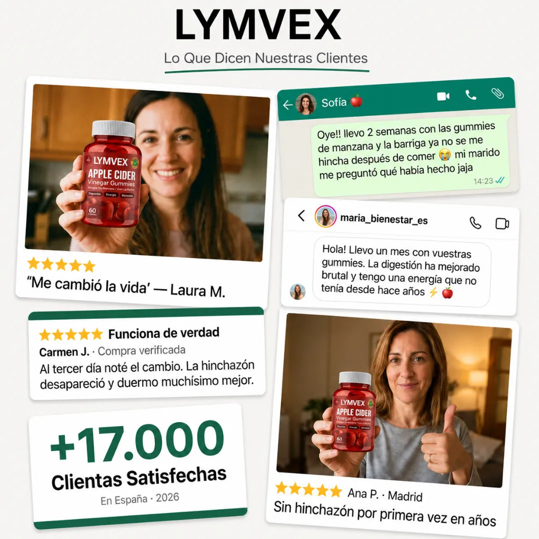 Lymvex Gummies™ Elimina el Hinchazon y ayuda al Adelgazamiento – 60 Unidades