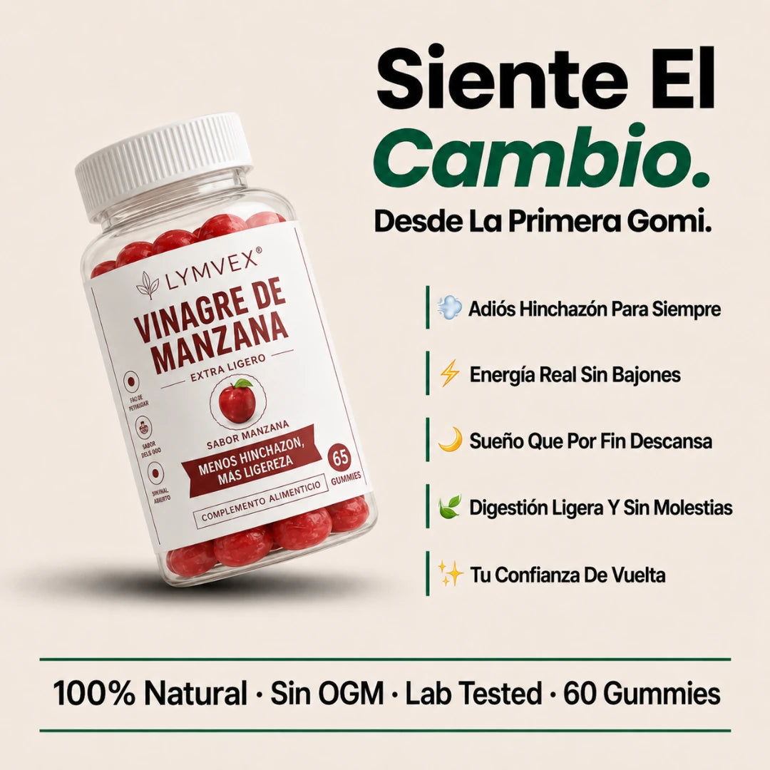 Lymvex Gummies™ Elimina el Hinchazon y ayuda al Adelgazamiento · 60 Capsulas