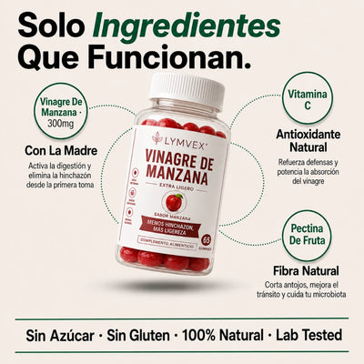 Lymvex Gummies™ Elimina el Hinchazon y ayuda al Adelgazamiento · 60 Capsulas