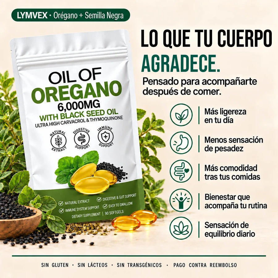 Lymvex Orégano™ - Aceite de Orégano + Semilla Negra 5