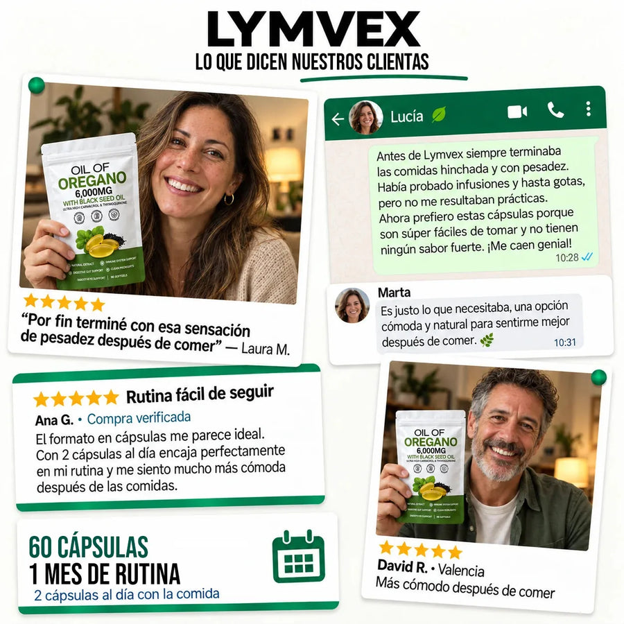 Lymvex Orégano™ - Aceite de Orégano + Semilla Negra 9