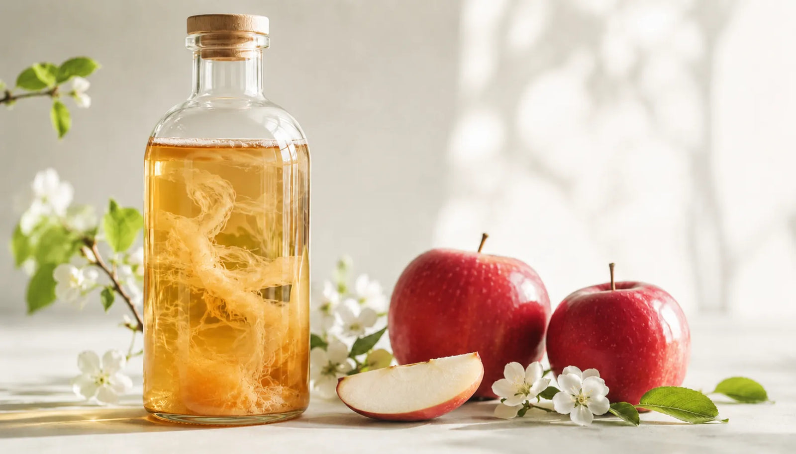 El vinagre crudo conserva «la madre»: enzimas y bacterias beneficiosas.
