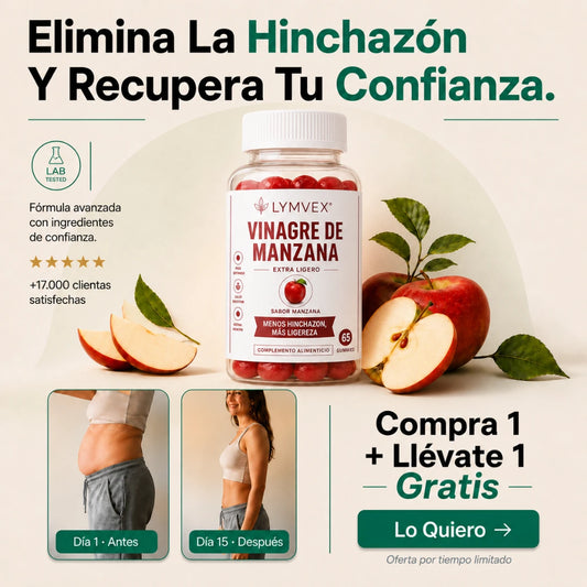Lymvex Gummies™ Elimina el Hinchazon y ayuda al Adelgazamiento | 65 Unidades