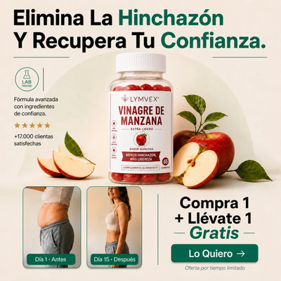 Lymvex Gummies™ Elimina el Hinchazon y ayuda al Adelgazamiento – 65 Unidades