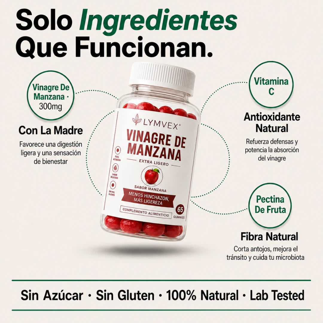 Lymvex Gummies™ Elimina el Hinchazon y ayuda al Adelgazamiento – 65 Unidades